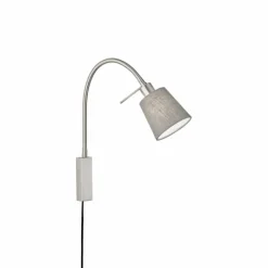 Lampes En Tissu-Luminaires Fischer & Honsel Applique murale Fischer-Honsel Wolke Nickel mat, 1 lumière