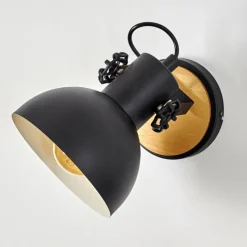 Luminaires Scandinaves-hofstein Applique murale Flagstaff Bois clair, Noir, 1 lumière