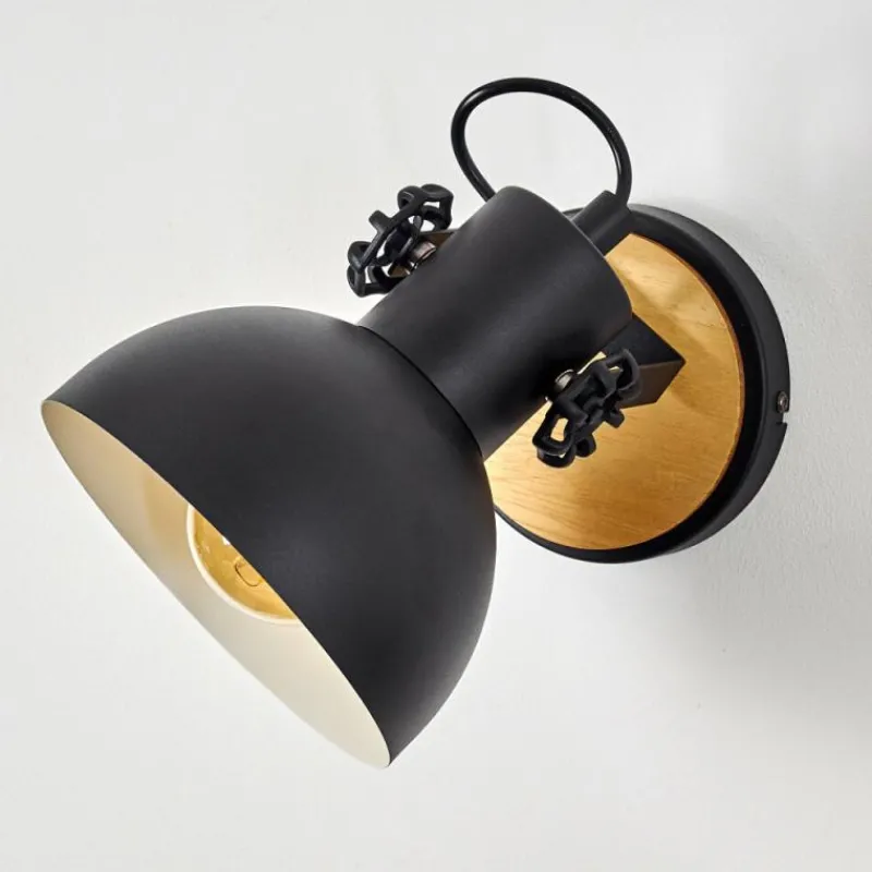 Luminaires Scandinaves-hofstein Applique murale Flagstaff Bois clair, Noir, 1 lumière