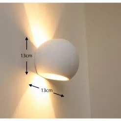 hofstein Applique murale Flot Blanc, 1 lumière* Appliques