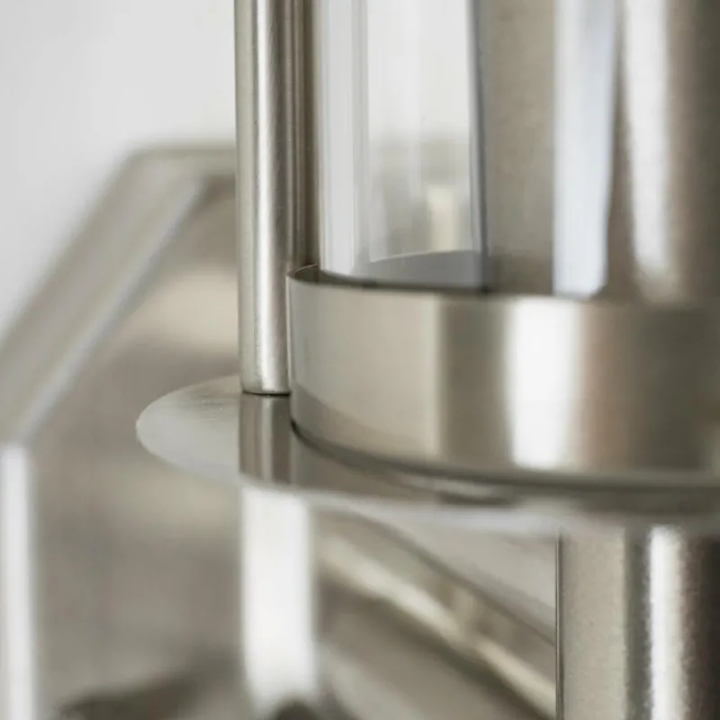 hofstein Applique murale FORLI Acier inoxydable, 1 lumière, Détecteur de mouvement