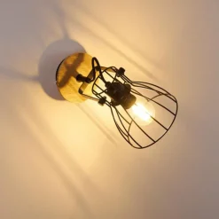 Lampes Vintages & Rétros-hofstein Applique murale Forshaga Brun, 1 lumière