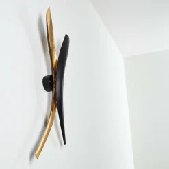 Lampes Dorées-hofstein Applique murale Forsheda Noir, 2 lumières