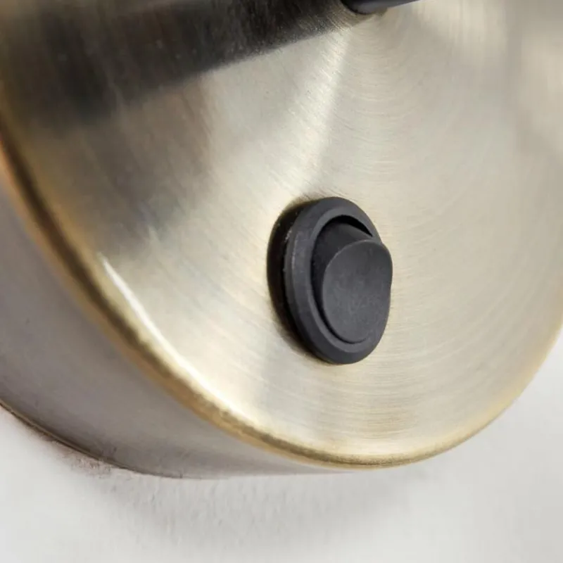 Lampes Dorées-hofstein Applique murale Fresno Noir doré, 1 lumière