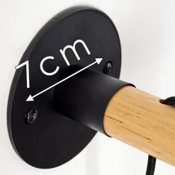Lampes Vintages & Rétros-hofstein Applique murale Frio Brun, Noir, 1 lumière
