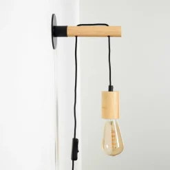 Lampes Vintages & Rétros-hofstein Applique murale Frio Brun, Noir, 1 lumière