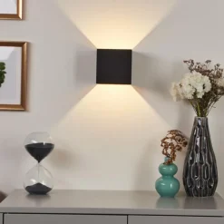 hofstein Applique murale Fulufo LED Cuivre, Noir, 1 lumière