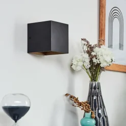 hofstein Applique murale Fulufo LED Cuivre, Noir, 1 lumière