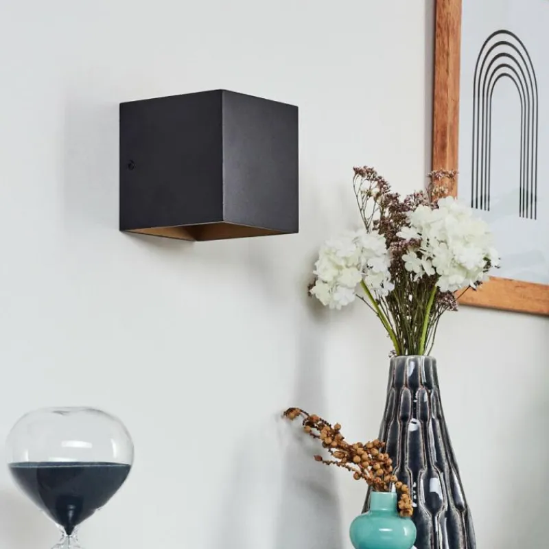 hofstein Applique murale Fulufo LED Cuivre, Noir, 1 lumière