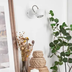 hofstein Applique murale Gadmen Chrome, Blanc, 1 lumière