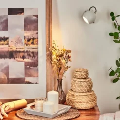 hofstein Applique murale Gadmen Chrome, Blanc, 1 lumière