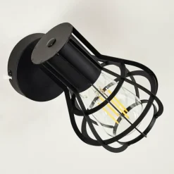 Luminaires Rustiques-hofstein Applique murale Gainesville Noir, 1 lumière