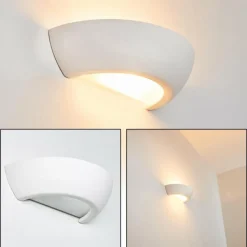 hofstein Applique murale Garbagna Blanc, 1 lumière