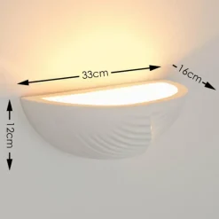 hofstein Applique murale Garessio Blanc, 1 lumière* Appliques