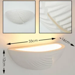 hofstein Applique murale Garessio Blanc, 1 lumière* Appliques