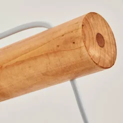 Lampes En Tissu-Luminaires Globo Lighting Applique murale Geelong Bois clair, Blanc, 1 lumière