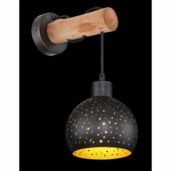 Luminaires Scandinaves-Luminaires Globo Lighting Applique murale Globo ADAJA Noir, 1 lumière