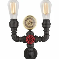 Luminaires Globo Lighting Applique murale Globo BAYUDA Noir, 2 lumières* Appliques