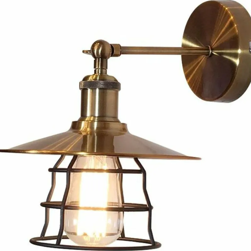 Lampes Industrielles-Luminaires Globo Lighting Applique murale Globo Bronze, 1 lumière