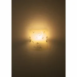 Luminaires Globo Lighting Applique murale Globo BURGUNDY Nickel mat, Blanc, 1 lumière