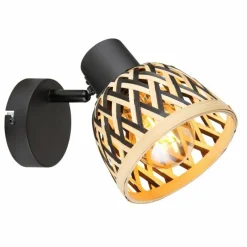 Luminaires Globo Lighting Applique murale Globo COLLY Noir, 1 lumière* Spots Et Projecteurs