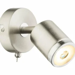 Luminaires Globo Lighting Applique murale Globo COMORE LED Nickel mat, 1 lumière* Éclairage Led