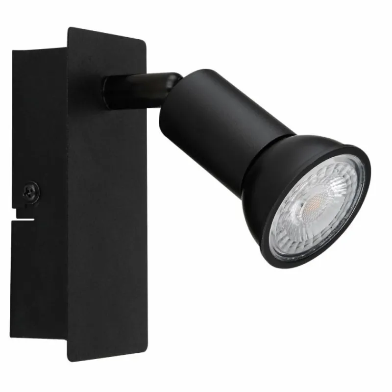 Luminaires Globo Lighting Applique murale Globo DREW Noir, 1 lumière* Spots Et Projecteurs