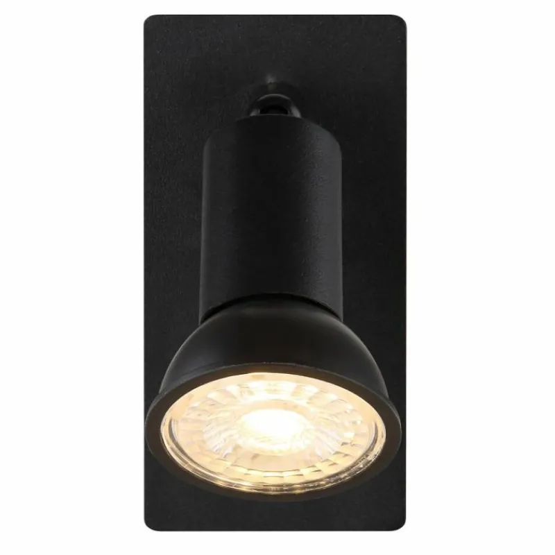 Luminaires Globo Lighting Applique murale Globo DREW Noir, 1 lumière* Spots Et Projecteurs