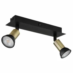 Lampes Dorées-Luminaires Globo Lighting Applique murale Globo DREW Noir, 2 lumières