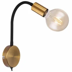 Lampes Dorées-Luminaires Globo Lighting Applique murale Globo EDDY Or, 1 lumière