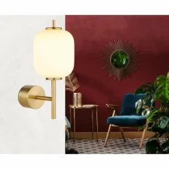 Luminaires Globo Lighting Applique murale Globo EWALD LED Laiton, 1 lumière