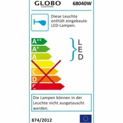 Luminaires Globo Lighting Applique murale Globo HYPERION Chrome, 1 lumière