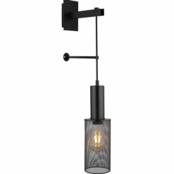 Luminaires Globo Lighting Applique murale Globo JEDD Noir, 1 lumière* Appliques