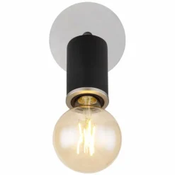 Luminaires Scandinaves-Luminaires Globo Lighting Applique murale Globo JOSEBA Noir, 1 lumière