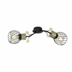 Luminaires Globo Lighting Applique murale Globo LALLY Laiton, Noir, 2 lumières* Appliques
