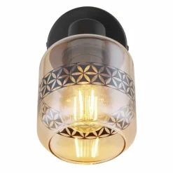 Luminaires Globo Lighting Applique murale Globo LAZARUS Noir, 1 lumière