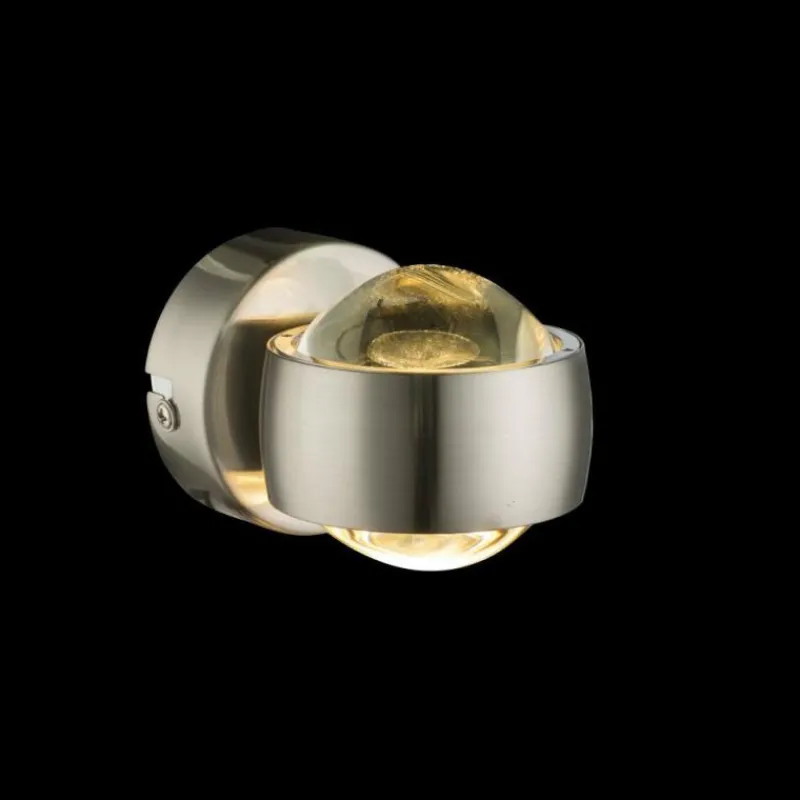 Luminaires Globo Lighting Applique murale Globo LED Nickel mat, 2 lumières* Éclairage Led
