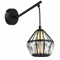 Luminaires Globo Lighting Applique murale Globo LOIS Laiton, Noir, 1 lumière* Appliques