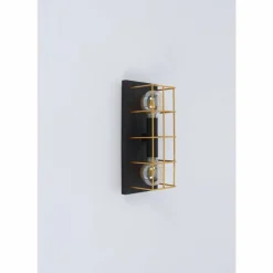 Lampes Dorées-Luminaires Globo Lighting Applique murale Globo MERRIL Noir, 2 lumières