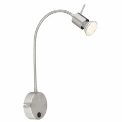 Luminaires Globo Lighting Applique murale Globo MILLY Nickel mat, 1 lumière* Appliques