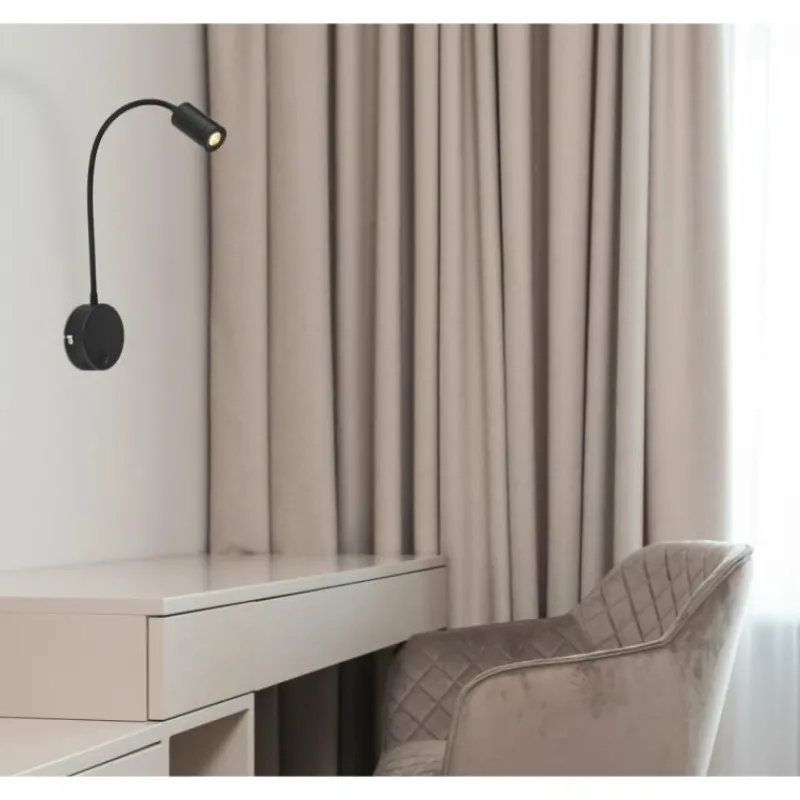 Luminaires Globo Lighting Applique murale Globo MILLY LED Noir, 1 lumière* Éclairage Led