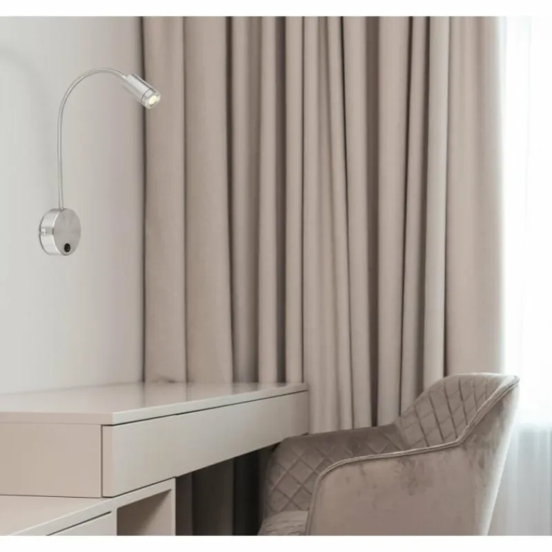 Luminaires Globo Lighting Applique murale Globo MILLY LED Nickel mat, 1 lumière* Éclairage Led