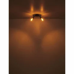 Suspension Verre Fumé-Luminaires Globo Lighting Applique murale Globo MUBBY Noir, 1 lumière
