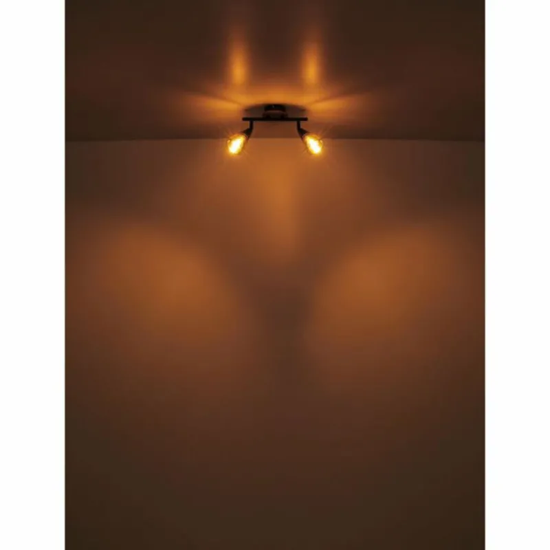 Suspension Verre Fumé-Luminaires Globo Lighting Applique murale Globo MUBBY Noir, 1 lumière