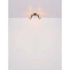 Suspension Verre Fumé-Luminaires Globo Lighting Applique murale Globo MUBBY Noir, 1 lumière