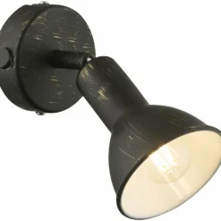 Luminaires Globo Lighting Applique murale Globo NAMUS Noir, 1 lumière* Spots Et Projecteurs