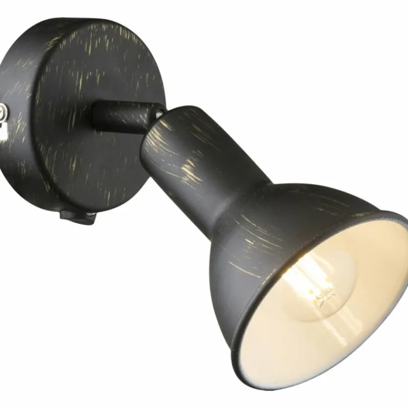 Luminaires Globo Lighting Applique murale Globo NAMUS Noir, 1 lumière* Spots Et Projecteurs