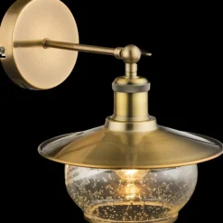 Luminaires Antiques-Luminaires Globo Lighting Applique murale Globo NEVIS Bronze, 1 lumière