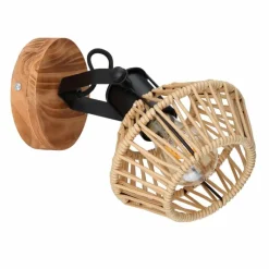 Style Boho-Chic-Luminaires Globo Lighting Applique murale Globo Noir, 1 lumière