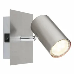 Luminaires Globo Lighting Applique murale Globo ROBBY Nickel mat, 1 lumière* Appliques